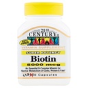 21st Century Super Potency Biotin Capsules 5000 Mcg 110 Count