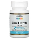 21st Century, Zinc Citrate, 50 Mg, 60 Tabs