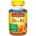 Nature Made Vitamin D3 K2 Gummies Vitamin D Bone Muscle & Immune Support 50 Count