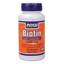 NOW Foods Biotin Vitamin | 5000 Mcg | 60 Veg Caps