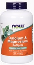 NOW Foods Calcium & Magnesium Softgels Vitamin | 120 Soft Gels