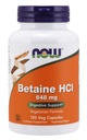 NOW Supplements Betaine HCl 648 Mg Vegetarian Formula Digestive Support* 120 Veg Capsules