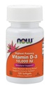 NOW Supplements Vitamin D-3 10 000 IU Highest Potency Structural Support* 120 Softgels
